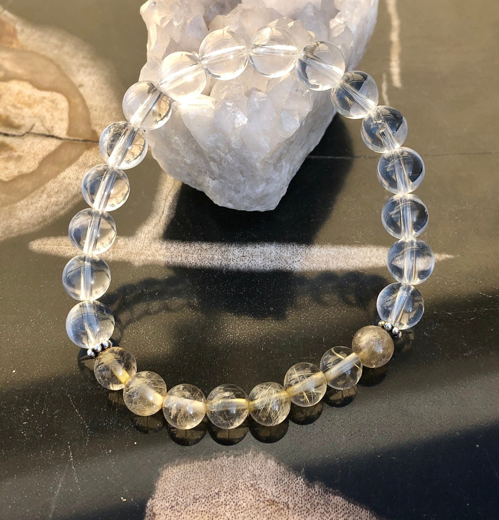 Citrine Crystal Quartz Bracelet Natural Gemstone Beads